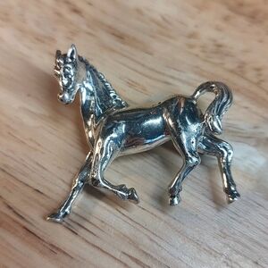 Sterling Silver Horse Brooch